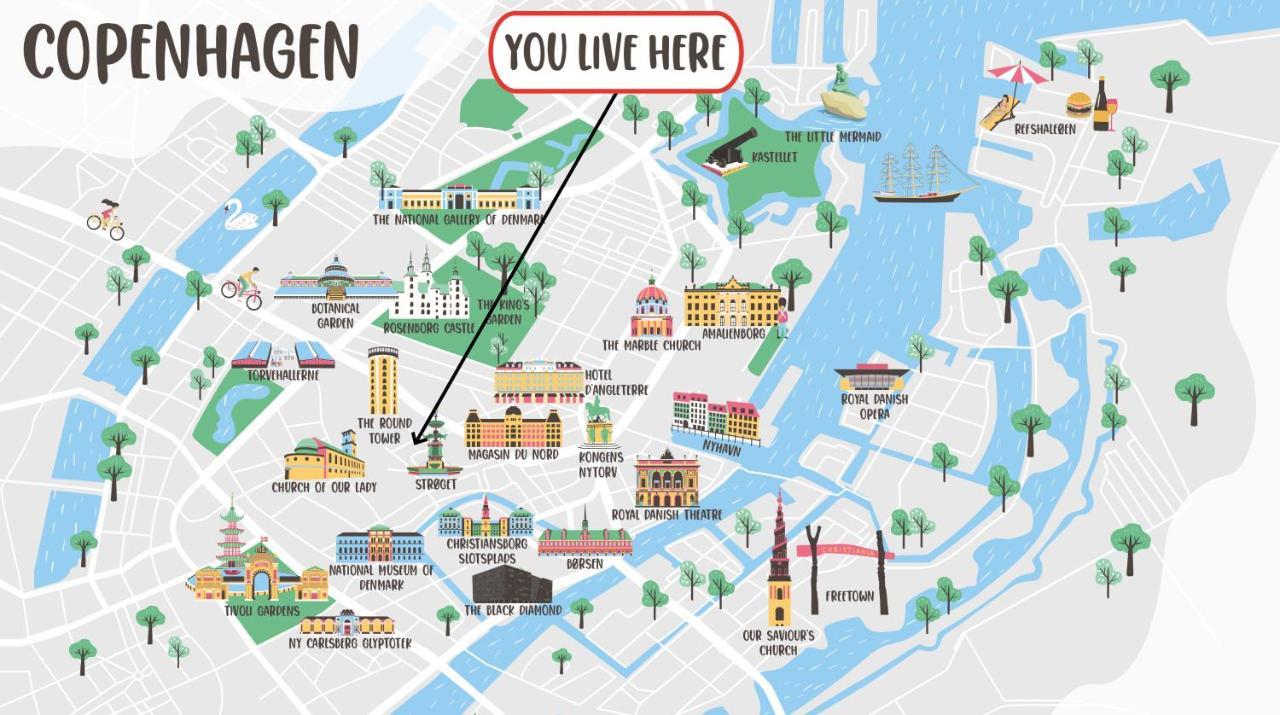 220Sqm Designer Apt - Copenhagen City Center - Private Balcony Zewnętrze zdjęcie